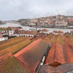 Dachy pokryte wypalaną dachówką. Widok z Vila Nova de Gaia na Porto.